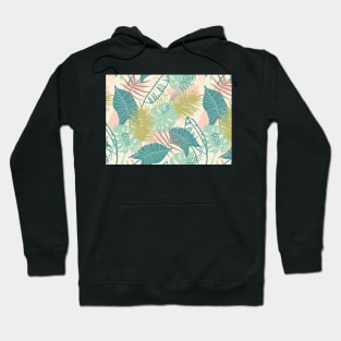 Tropical Leaves- floral patterns Hoodie